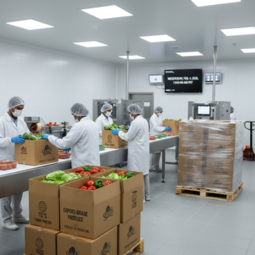 Export-grade cartons and pallets