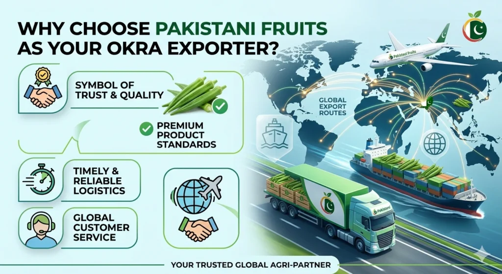 Pakistani Fruits as Your Okra Exporter